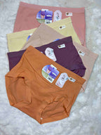 Auiumndreams Hipster Panty Full Coverage High Waist Solid S-2XL 09/02/26