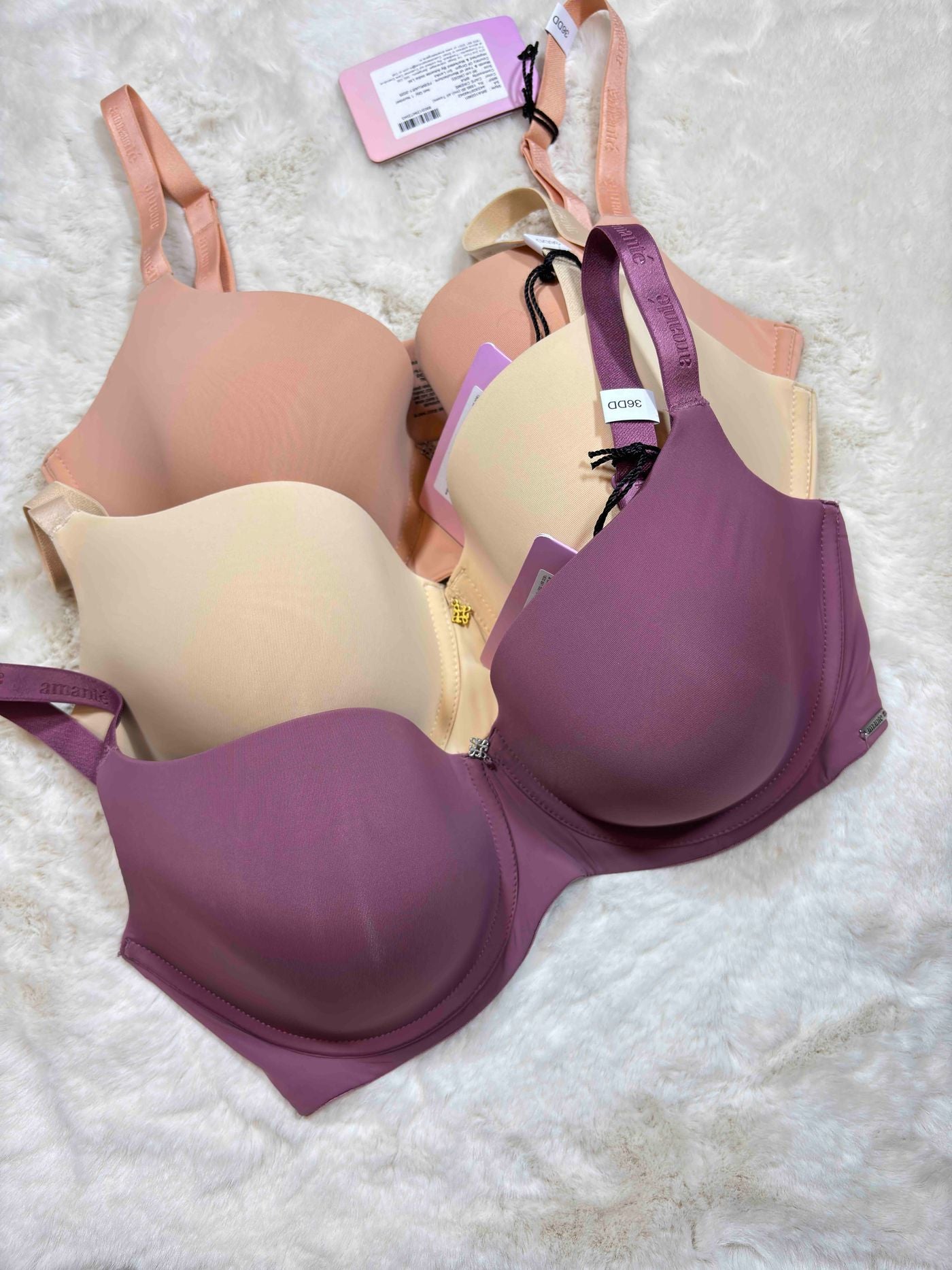 Amante Tshirt Bra Full Coverage Padded Wired Solid 32DD-40DD 19/04/26