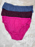 Jockey Women Bikini Low Coverage Low Waist Pack Of 3 Solid S-2XL 1525 04/11/25