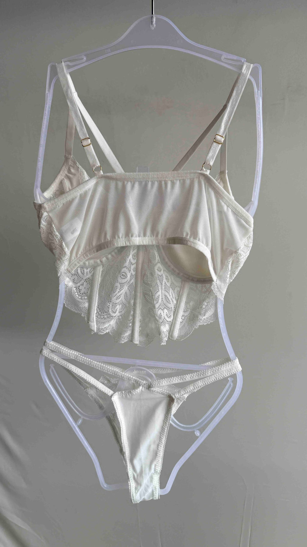 White Fancy Lingerie Corset Freesize 30/11/25