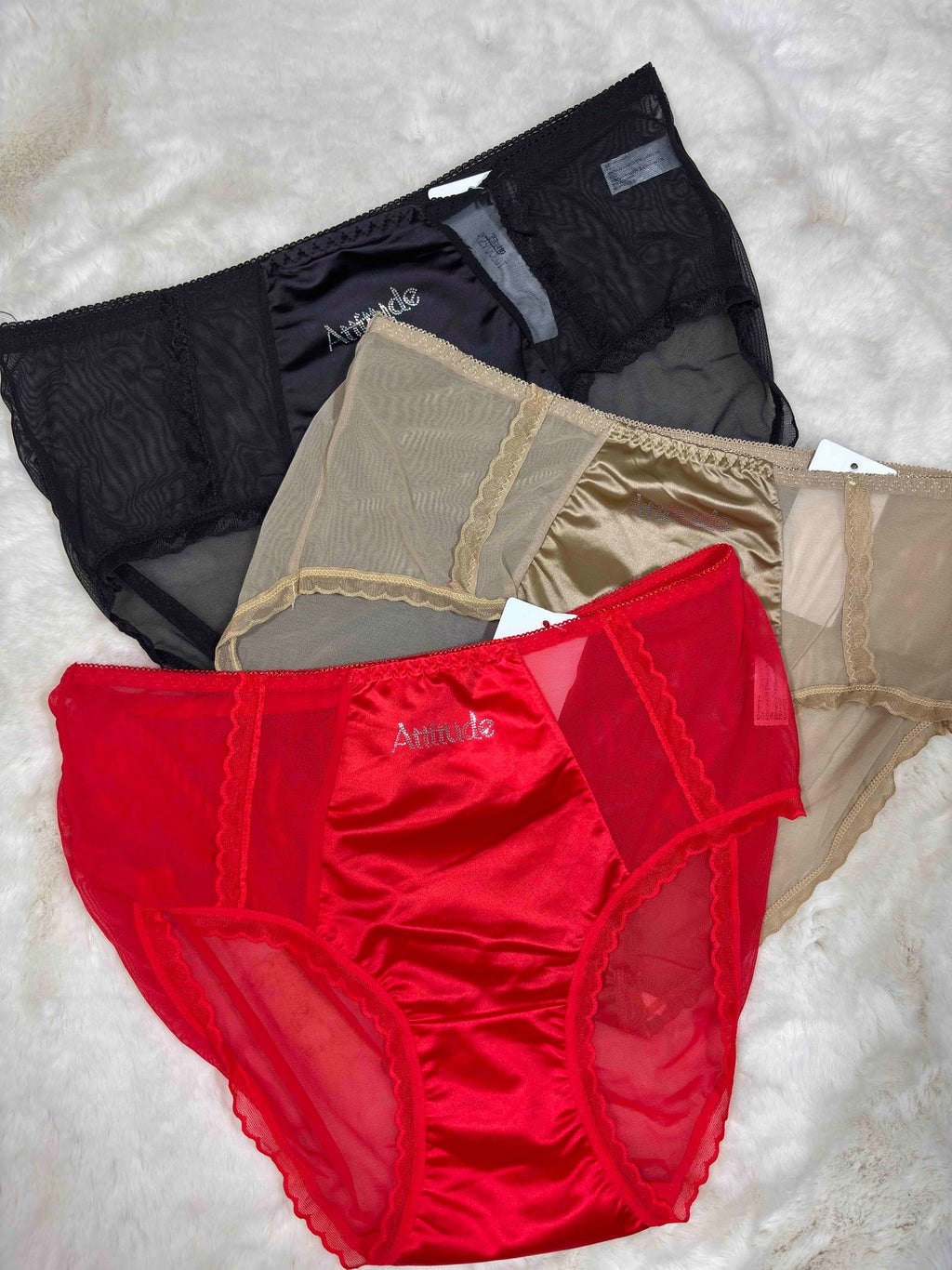 Lace Hipster Full Coverage High Waist Solid S-2XL 28/03/26