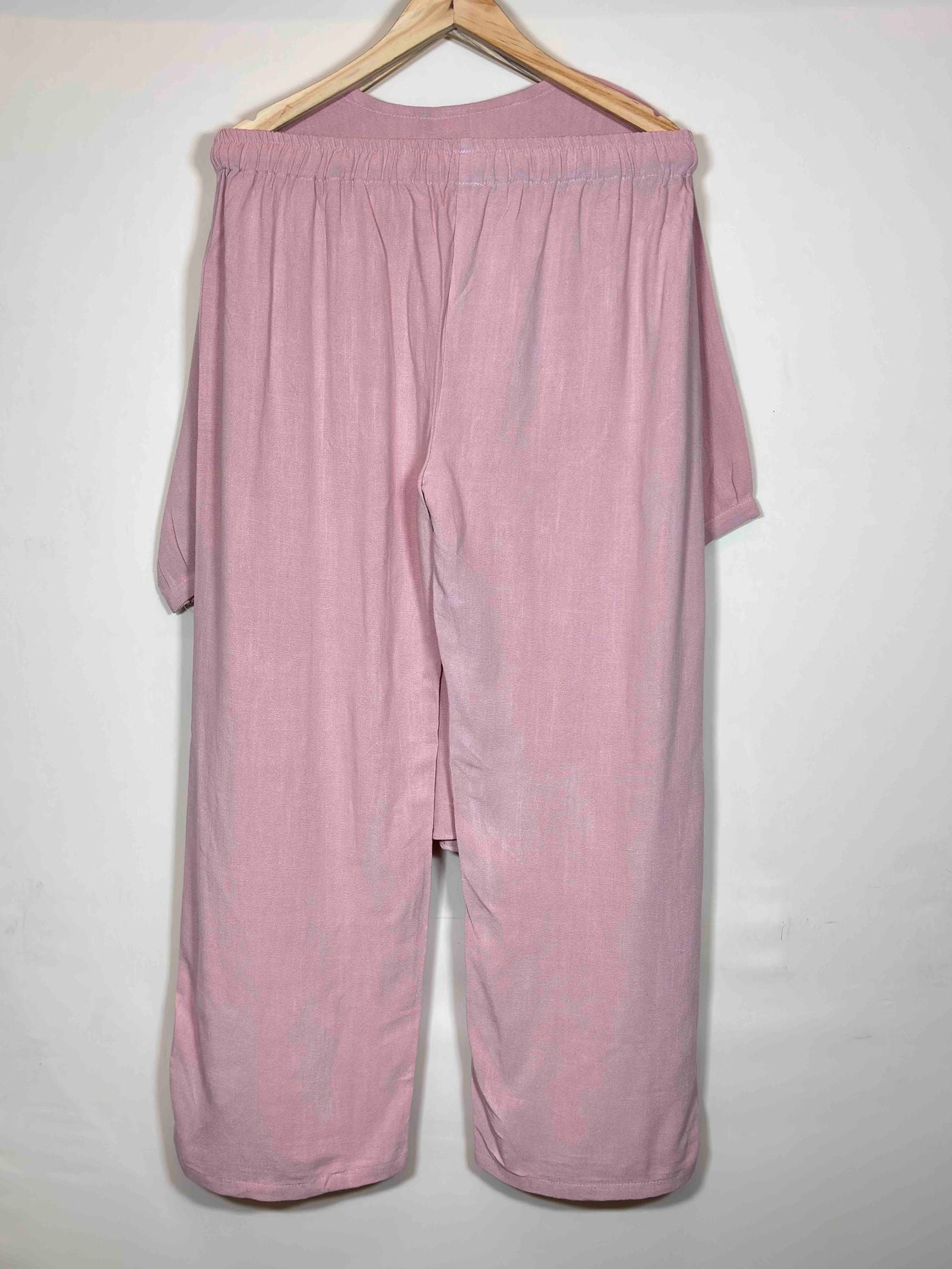 velvet-night-suit-solid-half-kurti-pyjama-m-2xl-lns-49q-08-07-25