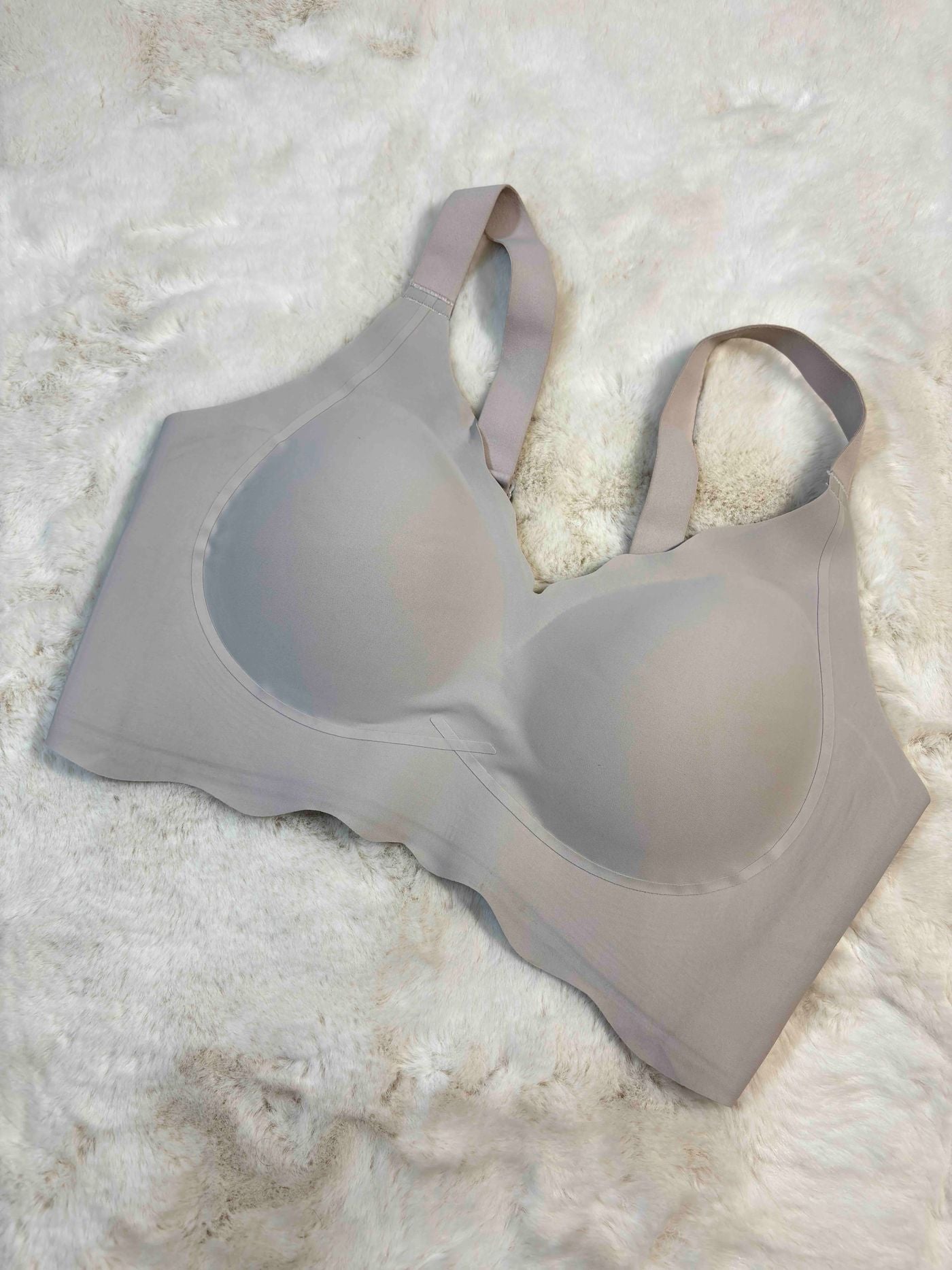 Seamless Bra Full Coverage Padded Non Wired Solid L-5XL 15/01/26