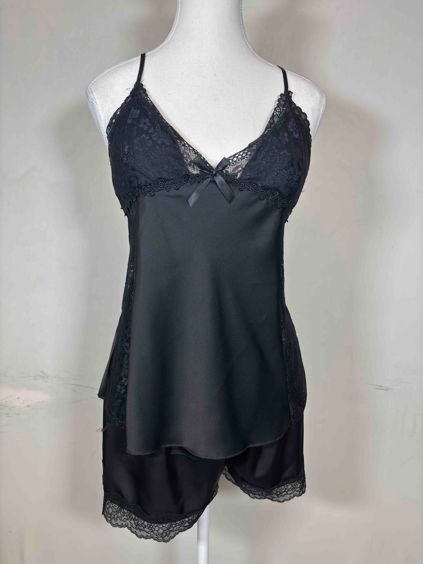 Fu Ni Fang Fancy Lingerie Set Sleeveless Shorts Non Padded Solid Freesize 022328 23/09/25