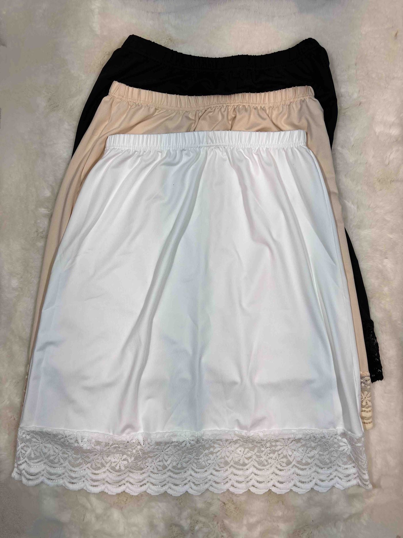 Skirt Slip Knee Length Solid S-XL 06/12/25