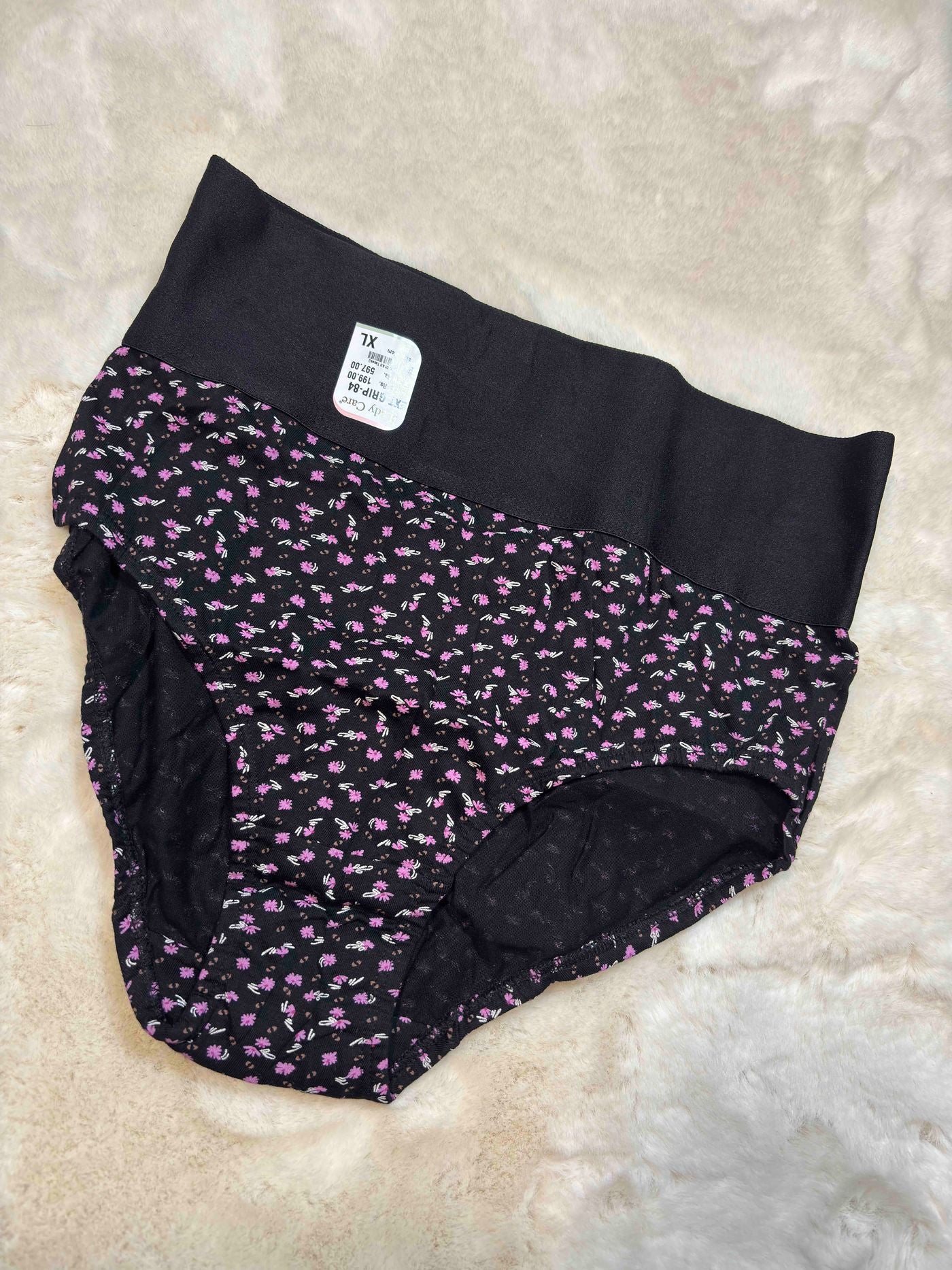 Lady Care Hipster Full Coverage High Waist Printed M-4XL EXT GRIP 19/01/26