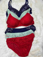 Scan Lingerie Bridal Padded Non Wired Full Coverage Mid Rise Lacy 34-36 09/07/25