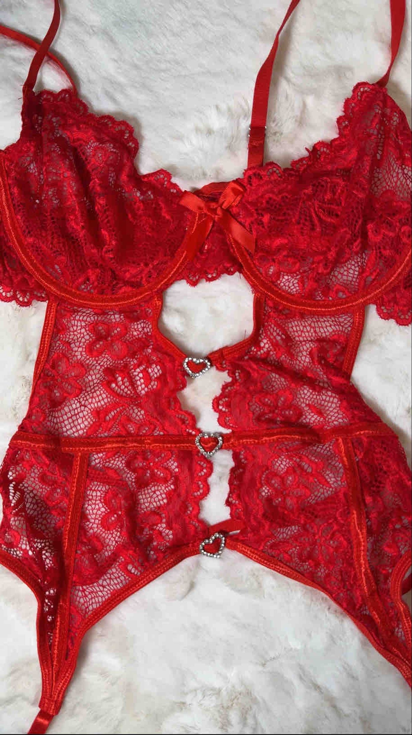 Cherry Red Lacy Lingerie Freesize 01/12/25