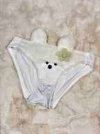 Fur Bra Panty Set Full Coverage Padded Wired Midi Half Coverage Mid Waist Solid 32-38 16/12/25