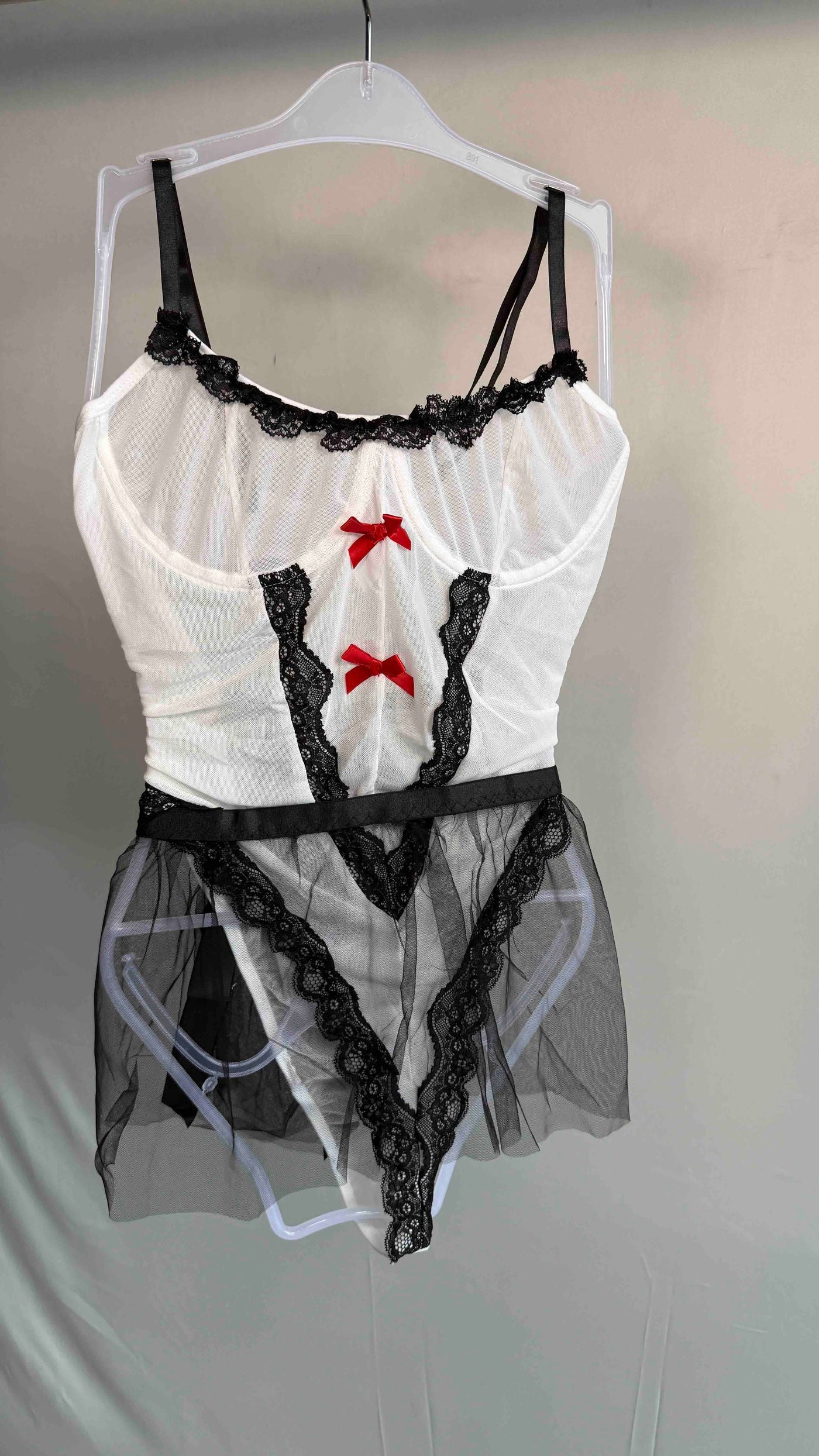 Black White Corset Fancy Lingerie 30/11/25