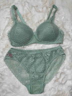 Scan Lingerie Bridal Padded Non Wired Full Coverage Mid Rise Lacy 34-36 09/07/25