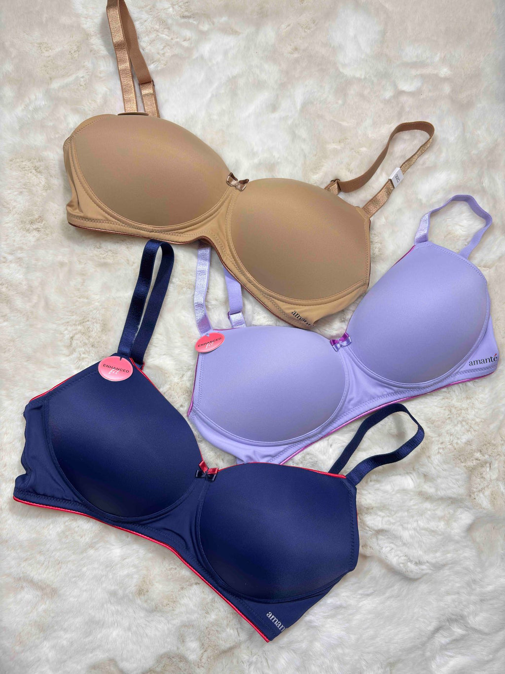 Amante Tshirt Bra Full Coverage Padded Non Wired Solid 32C-42C 28/01/26