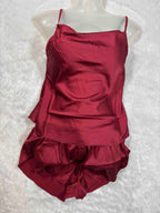 Baby Doll Lingerie Set Full Coverage Sleeveless Padded Solid S-2XL 17/02/26