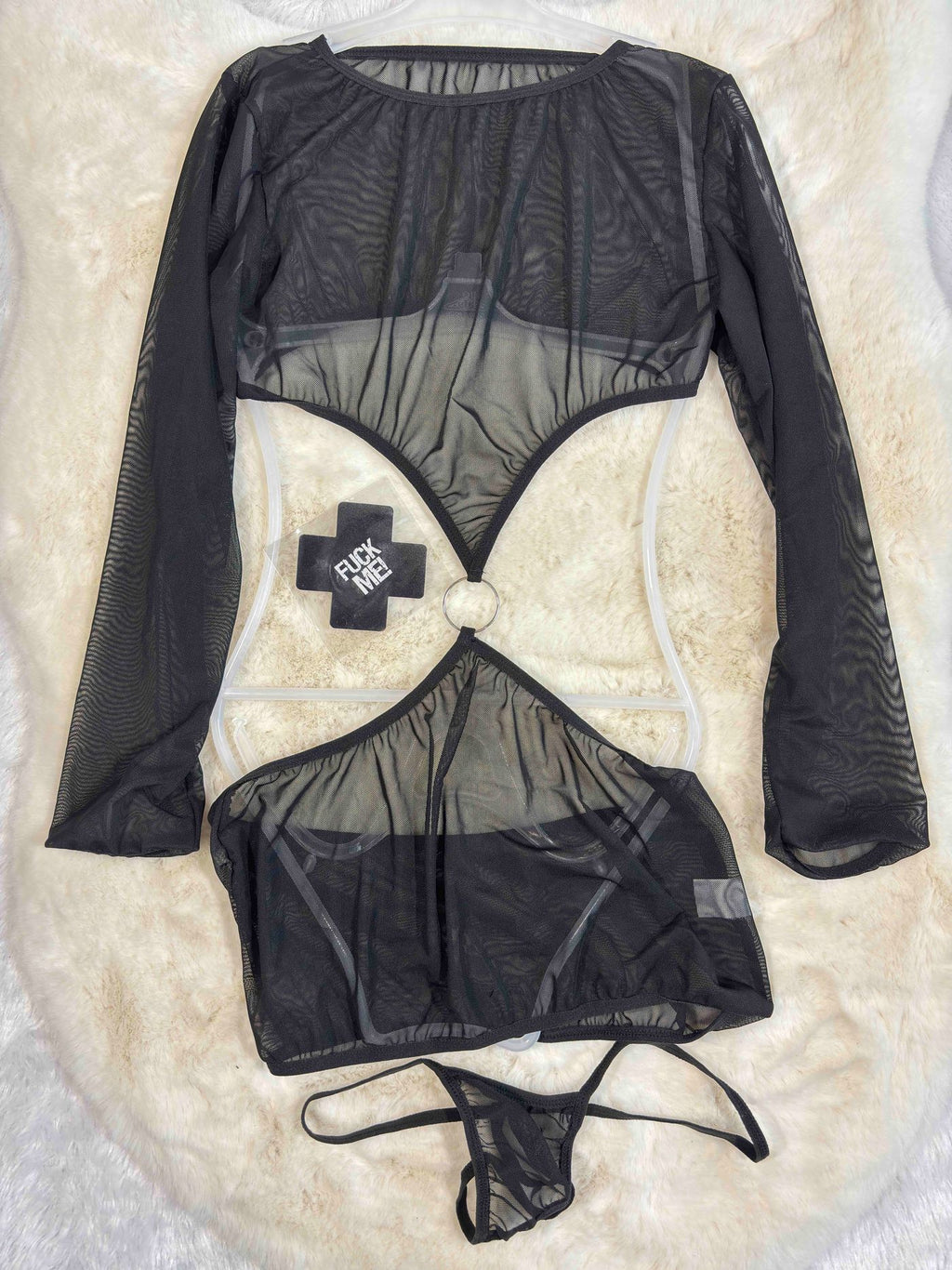 Fancy Lingerie Full Sleeves Solid S-XL B163 17/12/25