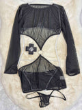 Fancy Lingerie Full Sleeves Solid S-XL B163 17/12/25