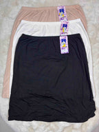 Skirt Slip Knee Length Solid S-XL 168 06/12/25