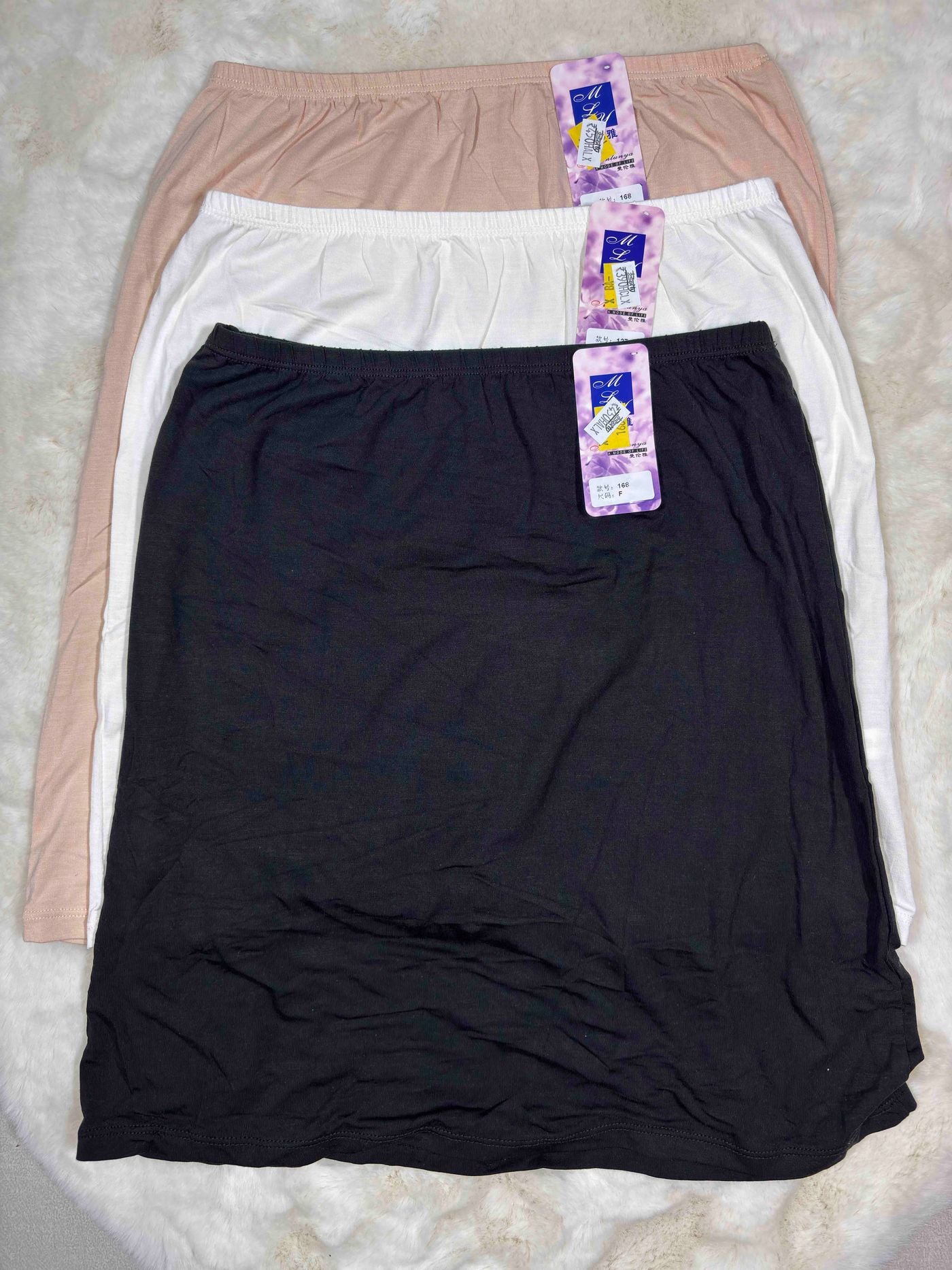Skirt Slip Knee Length Solid S-XL 168 06/12/25