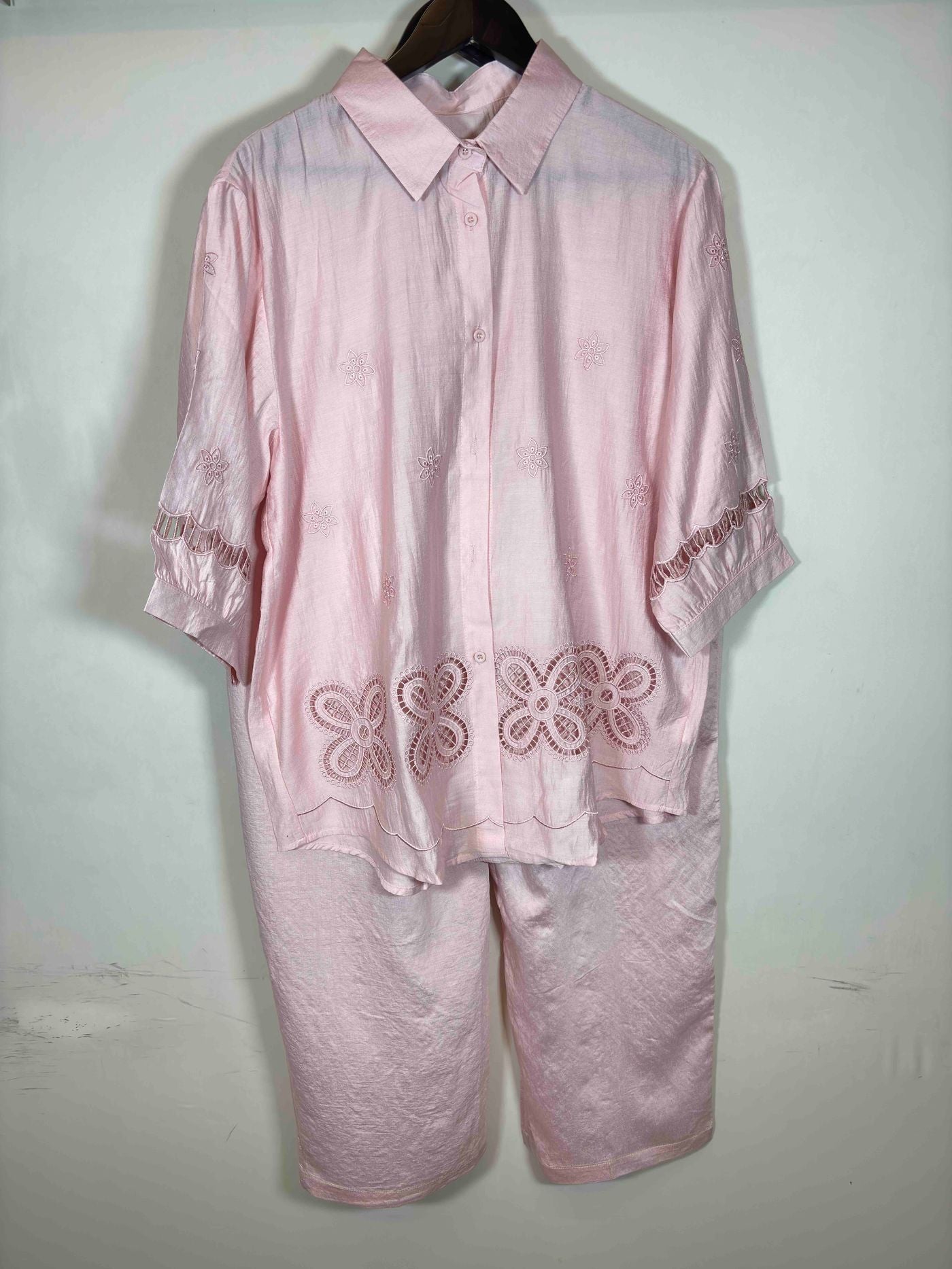 coord-sets-3-4-sleeves-shirt-full-length-pyjama-solid-freesize-18-09-25
