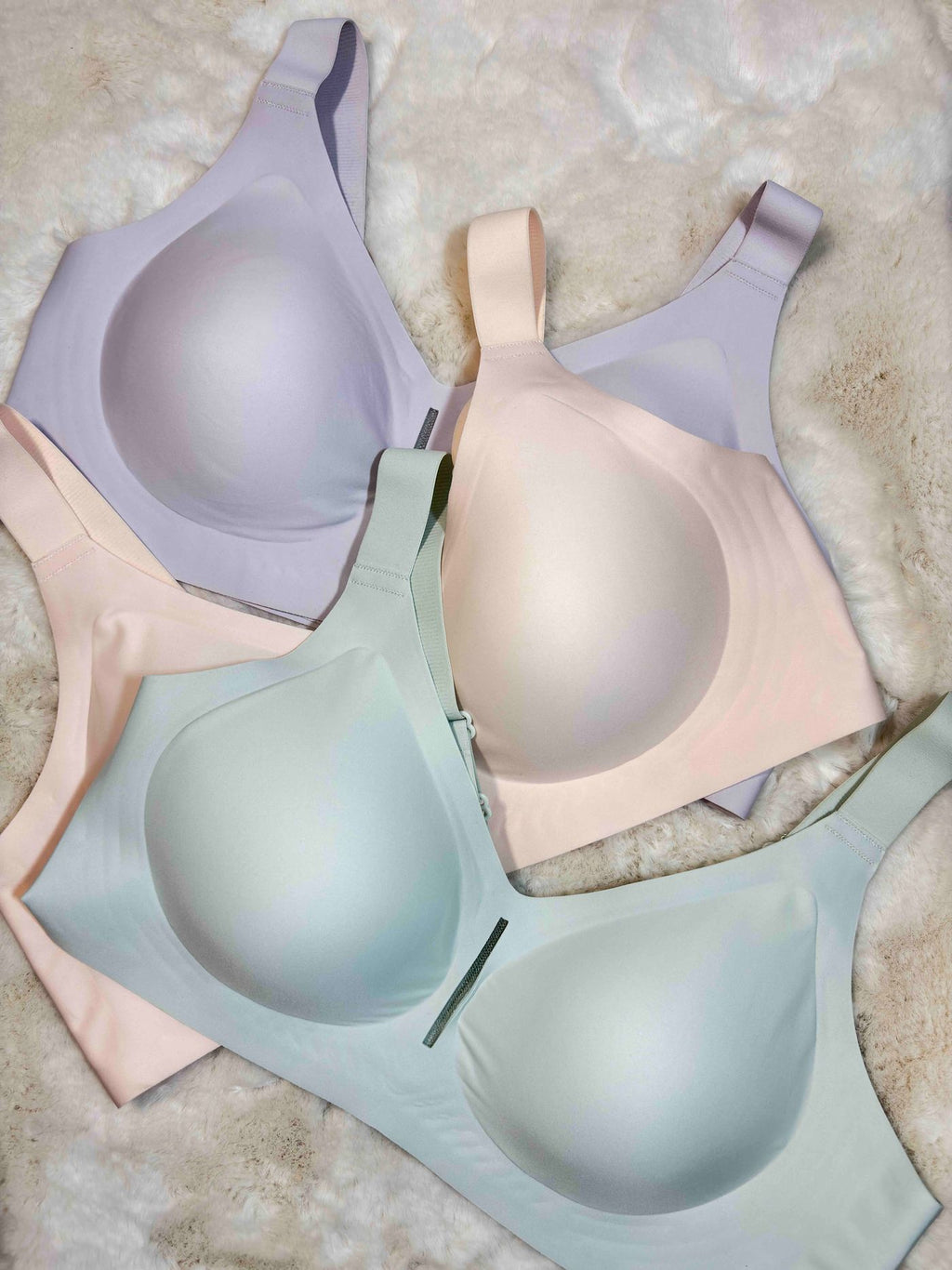 Seamless Bra Full Coverage Padded Non Wired Solid M-5XL 21/01/26