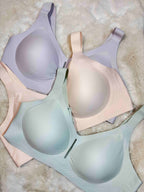 Seamless Bra Full Coverage Padded Non Wired Solid M-5XL 21/01/26