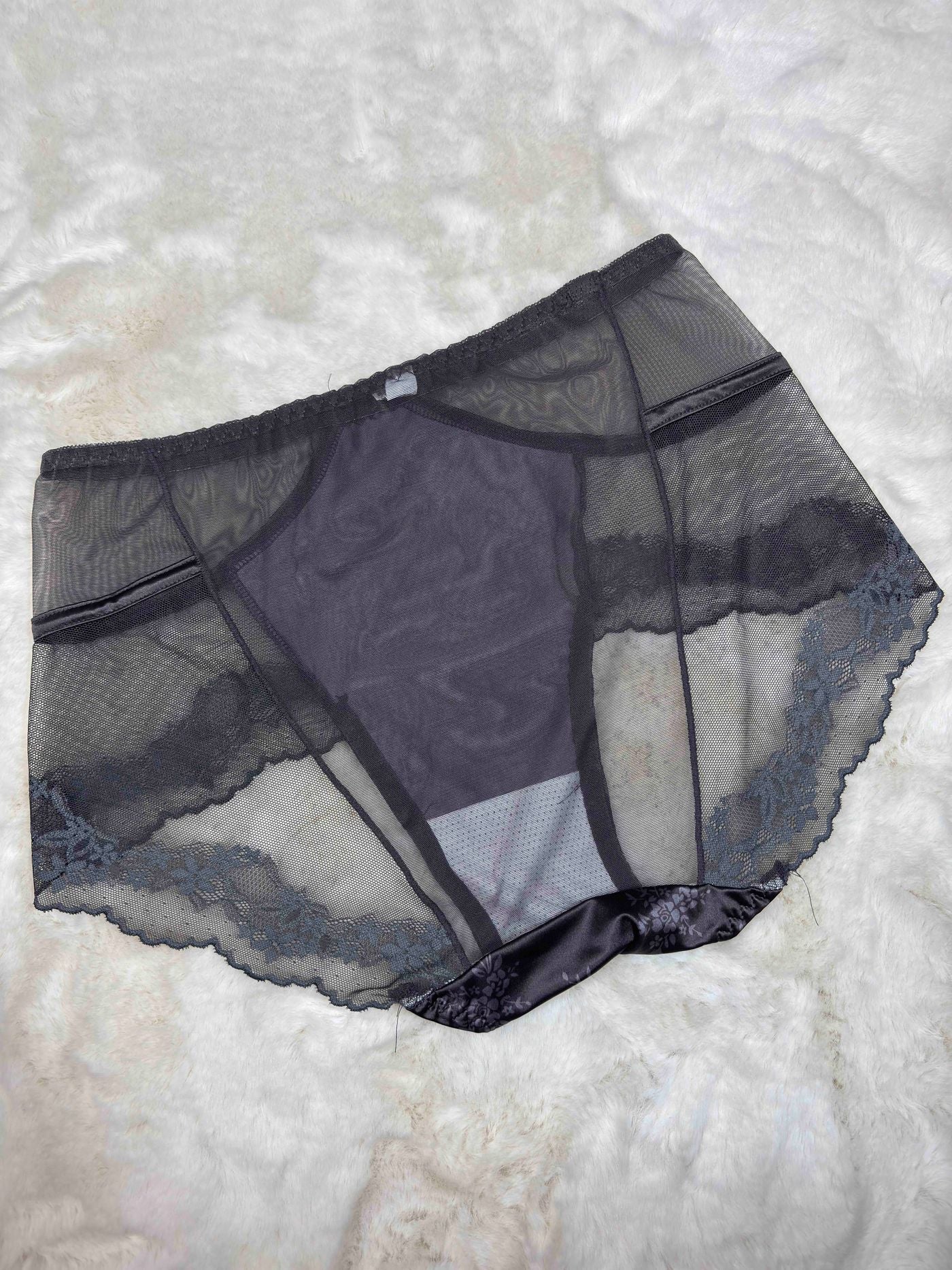 Lace Hipster Full Coverage High Waist Solid S-2XL 28/03/26
