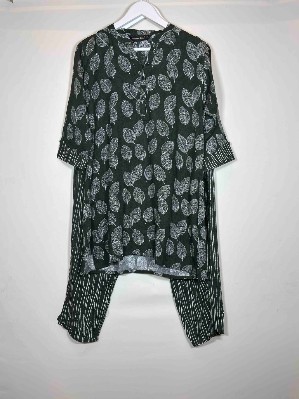 women-style-nightwear-cotton-kurti-set-3-4-sleeves-full-length-m-6xl-ks1011-08-07-25