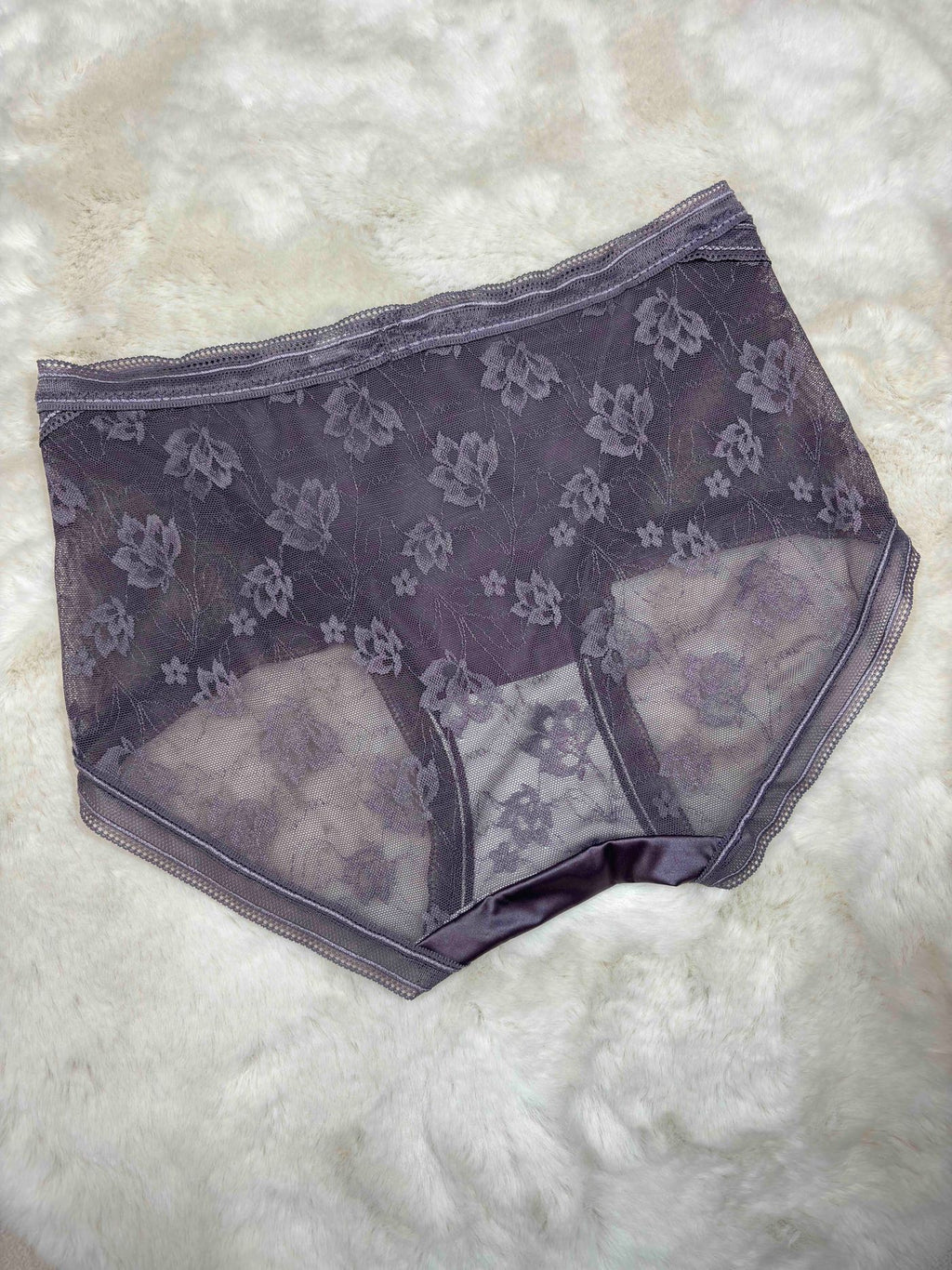 Lace Hipster Full Coverage High Waist Solid S-2XL 28/03/26