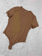Bodysuit Half Sleeves Full Coverage Solid S-L 28/11/25