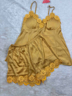 Two Piece Lingerie Shorts Padded Solid S-XL 12/04/2026