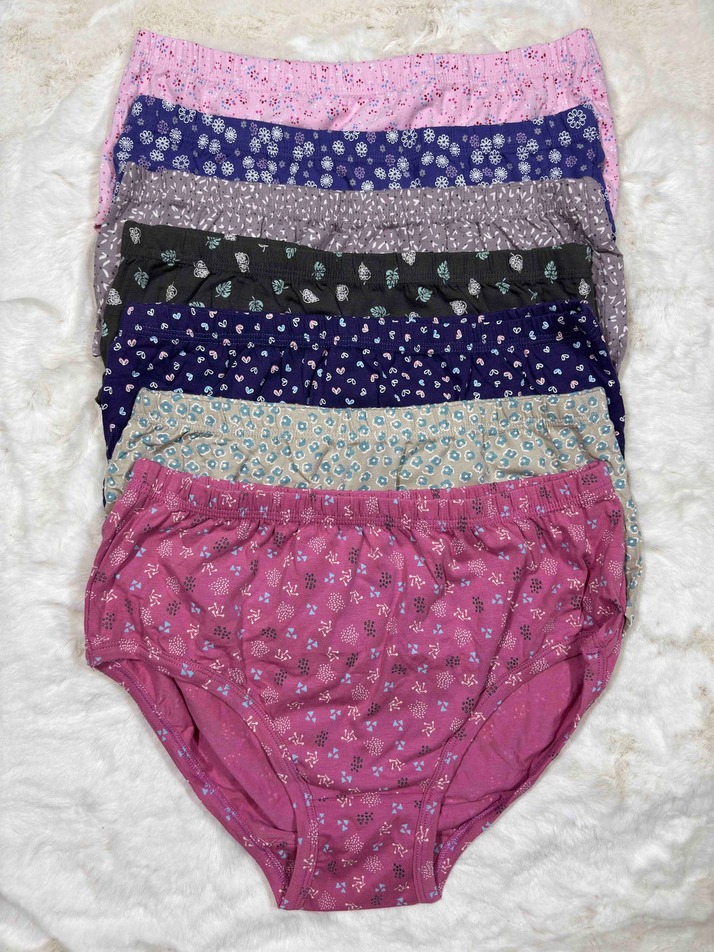 Lady Care Panty Pack Half Coverage Mid Rise Printed Pack Of 7 Freesize 7 Star-4 13/07/25