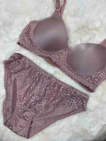 Alies Bra Panty Set Full Coverage Padded Non Wired High Waist Solid 32-40 AL 2166 17/01/26