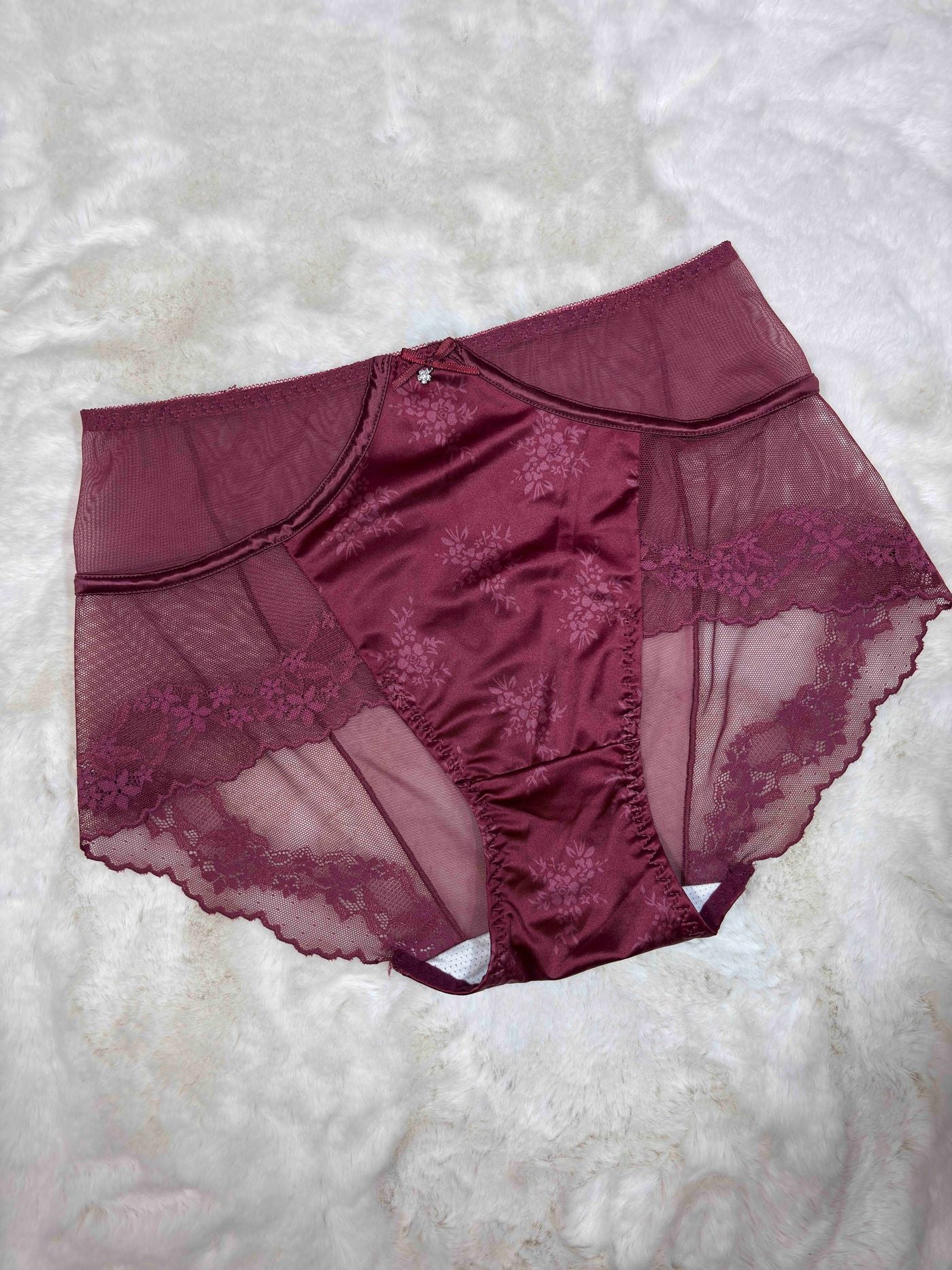 Lace Hipster Full Coverage High Waist Solid S-2XL 28/03/26