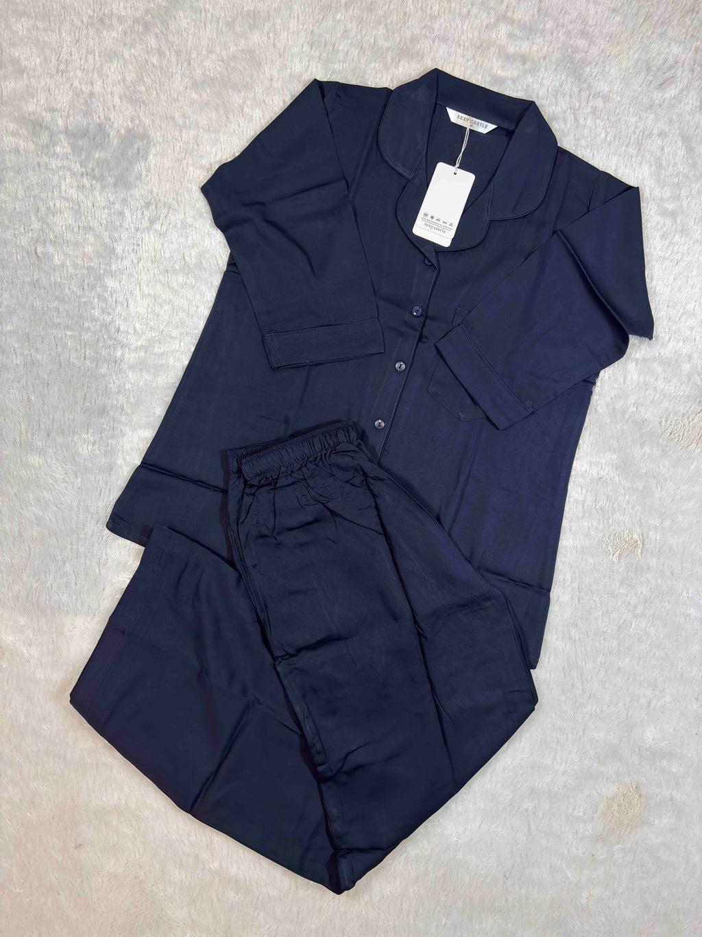sexy-castle-nightsuit-3-4-sleeves-shirt-full-length-solid-m-2xl-01-04-26NAVY